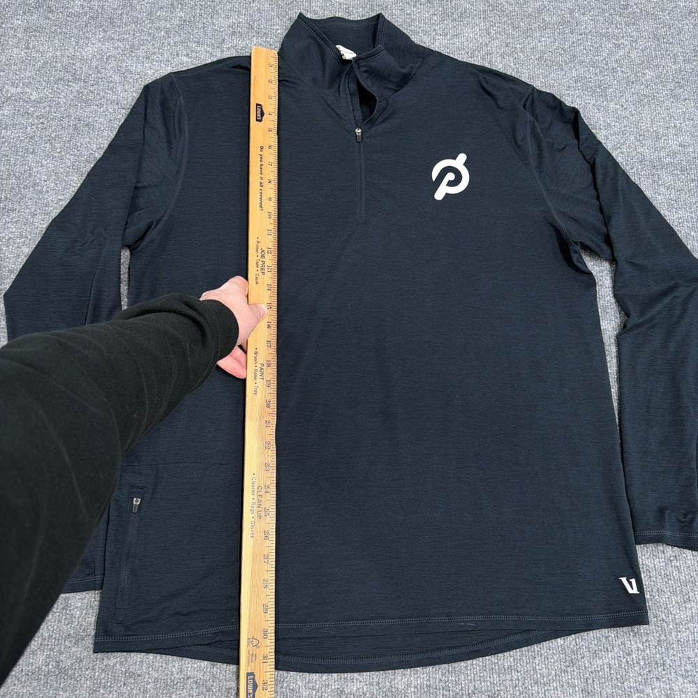 Vuori X Peloton Shirt Men 2XL Dark Navy Ease‎ Performance 1/2 Zip Golf Stretch - Picture 7 of 10
